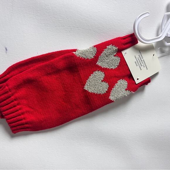 Max Studio Kids Matching Red and White Love Heart Skirt and Long Sleeve Tee - Picture 4 of 6